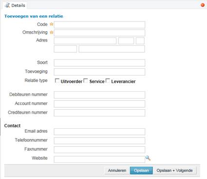 Relaties details